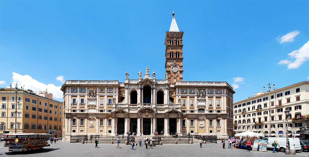 Basilica di Santa Maria Maggiore seen from the square with the same name