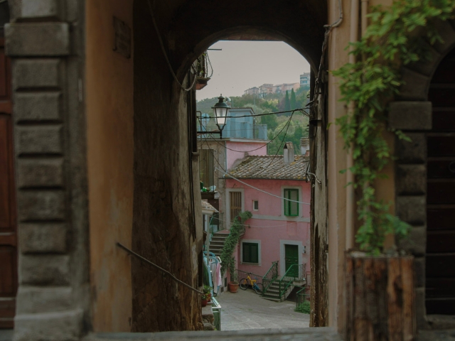 As you walk up the Via Dritta, you can't help but admire the fantastic views of the old town.