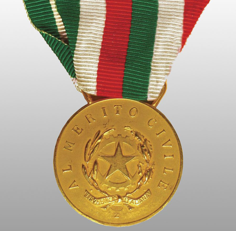 Civitavecchia, Medalla de Oro al Mérito Civil