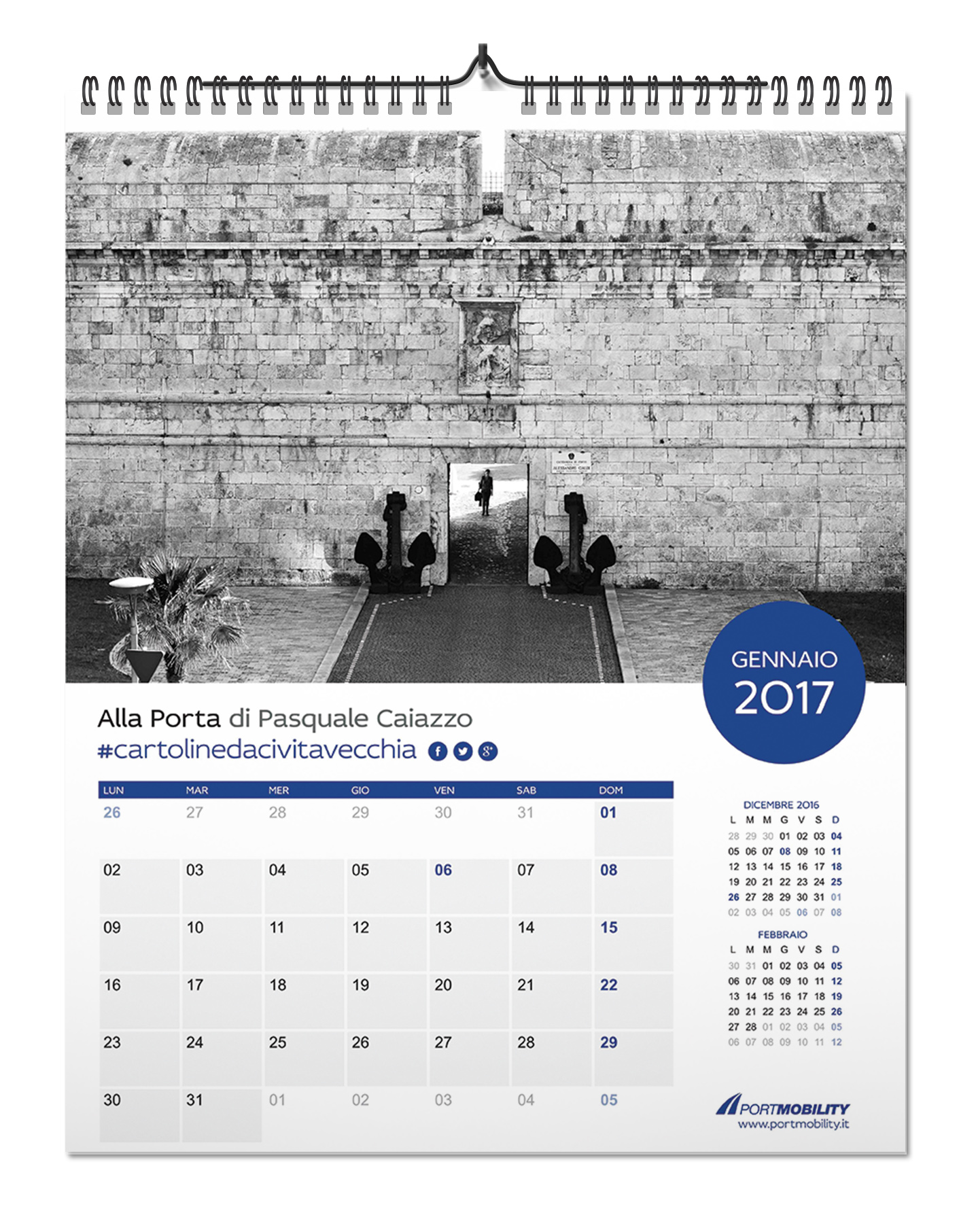 Il mese di Gennaio del Calendario 2017