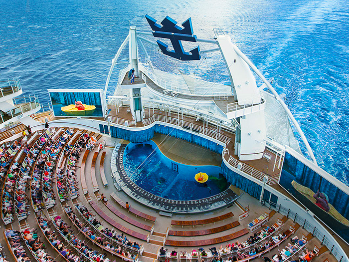 Harmony of The Seas seen from above