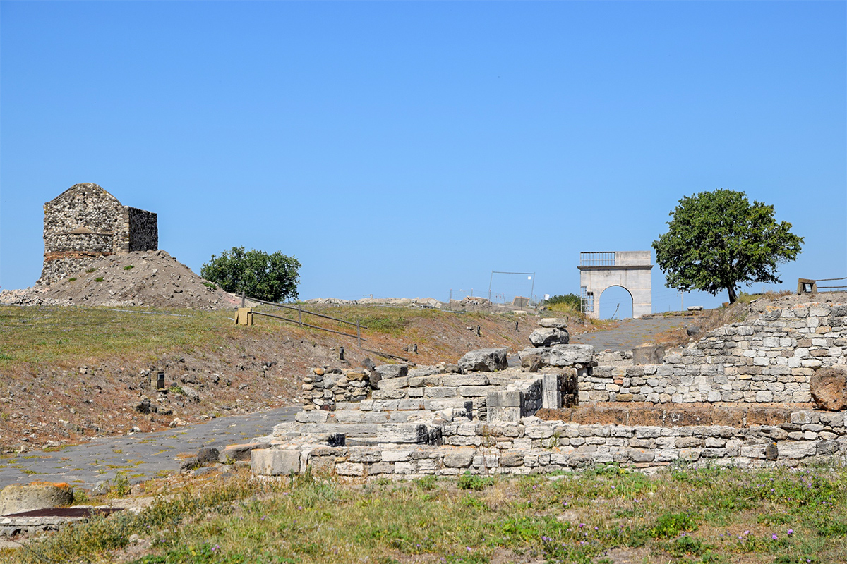 Remains in Vulci Archaeological Park