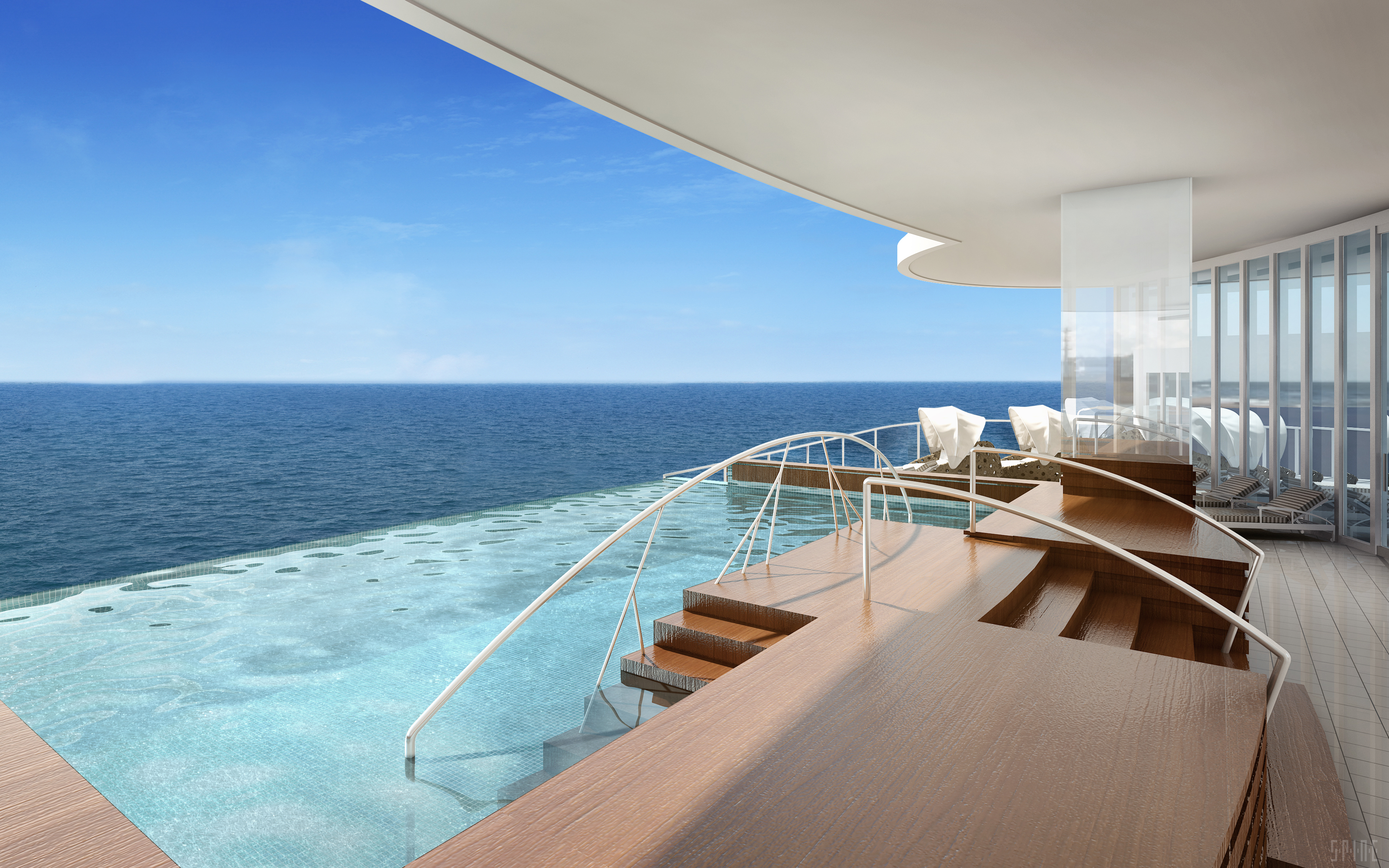 Vista al mar desde la Regent Suite - foto Norvegian Cruise Line