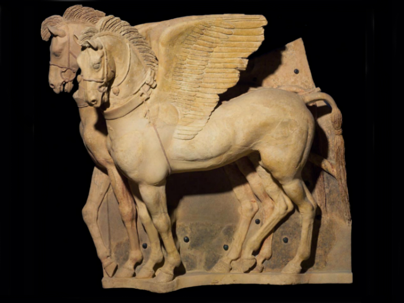The Winged Horses of the Altar of the Queen