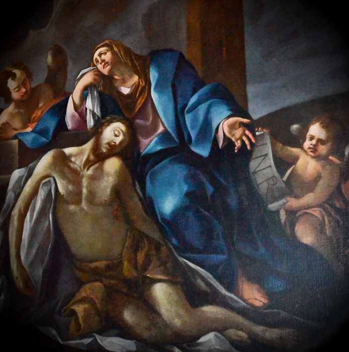 Virgen con el Cristo Muerto atribuido a los hermanos Carracci