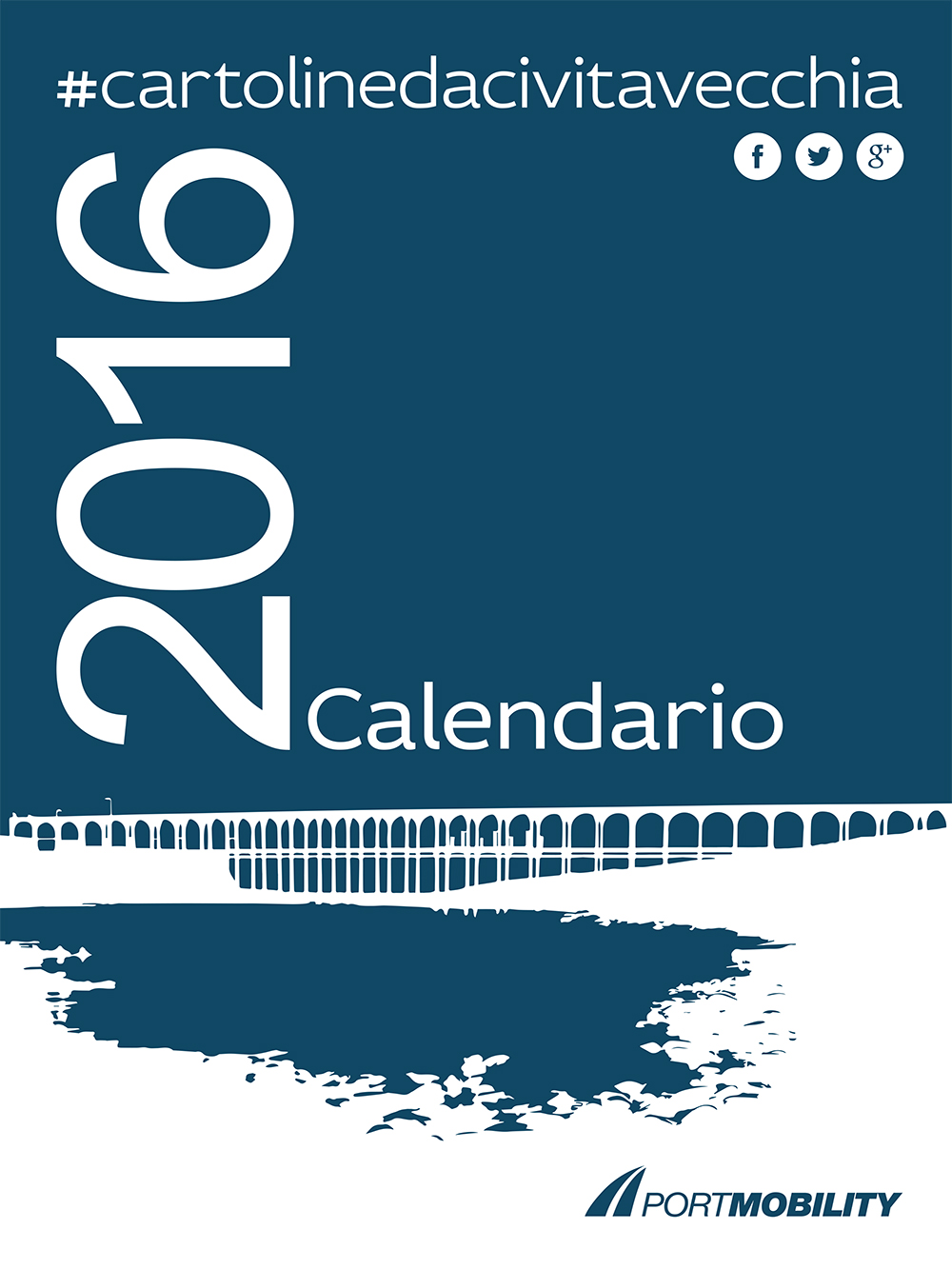 La copertina del Calendario 2016 di #cartolinedacivitavecchia