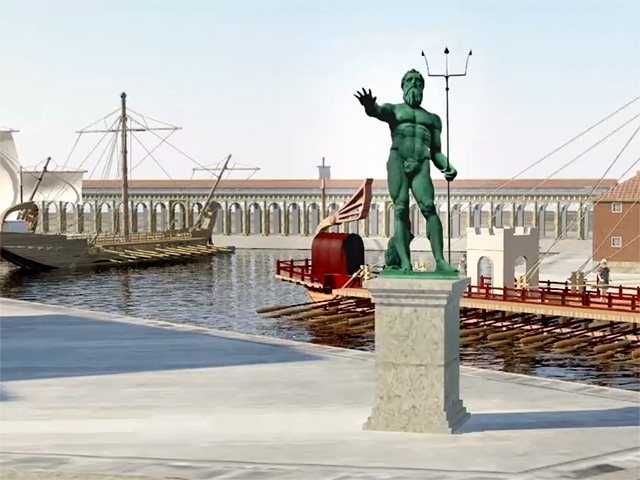 La leggenda narra che i fondali del Porto di Civitavecchia nascondano la statua di Nettuno