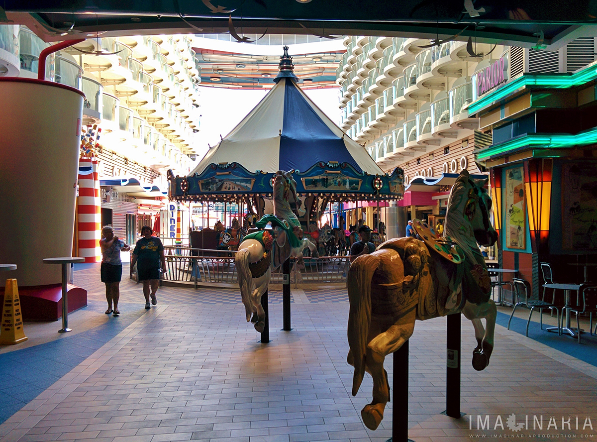 The Allure of the Seas is also a shopping mall in the middle of the sea