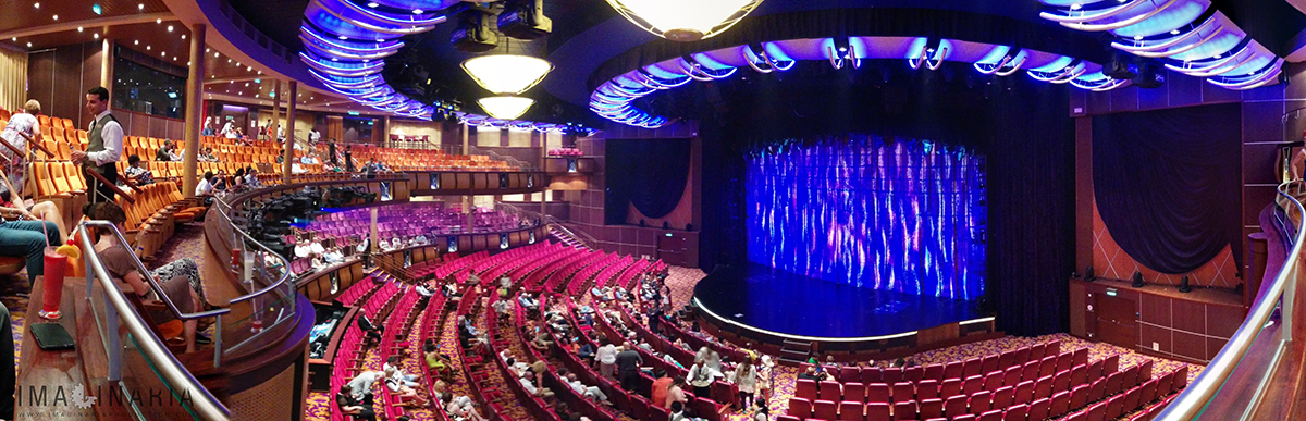 Allure of the Seas: the theatre can host up to 1,300 spectators