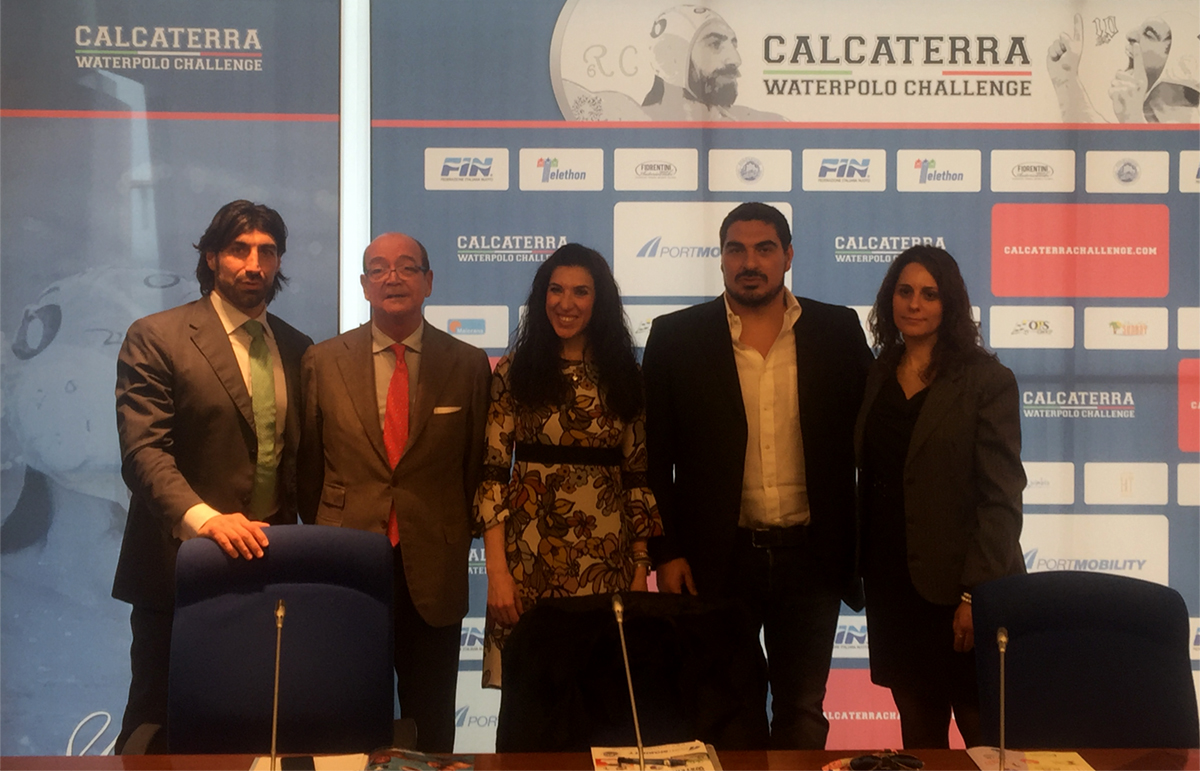 Edgardo Azzopardi together with the Calcaterra brothers, Erika Bello and deputy mayor Lucernoni