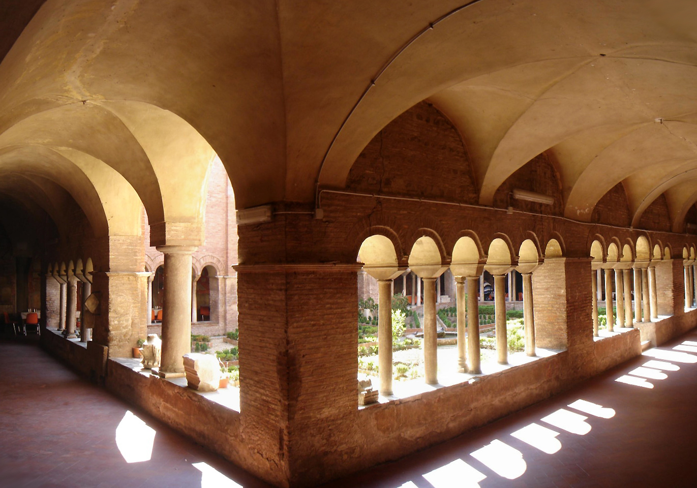 Courtyard of the Basilica of Saint Lawrence outside the Walls