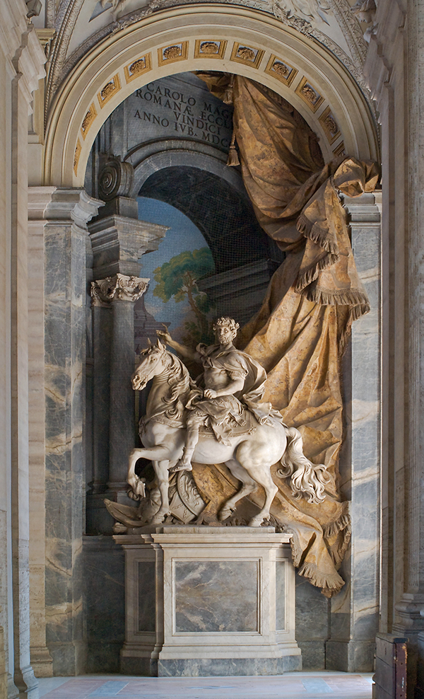 La statua equestre di Carlo Magno