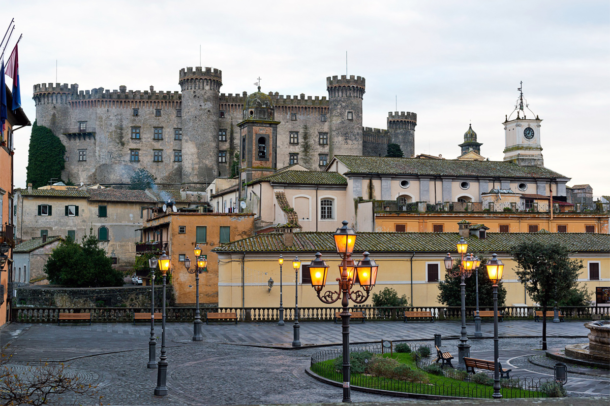 A suggestive view of the Orsini-Odescalchi Castle in Bracciano