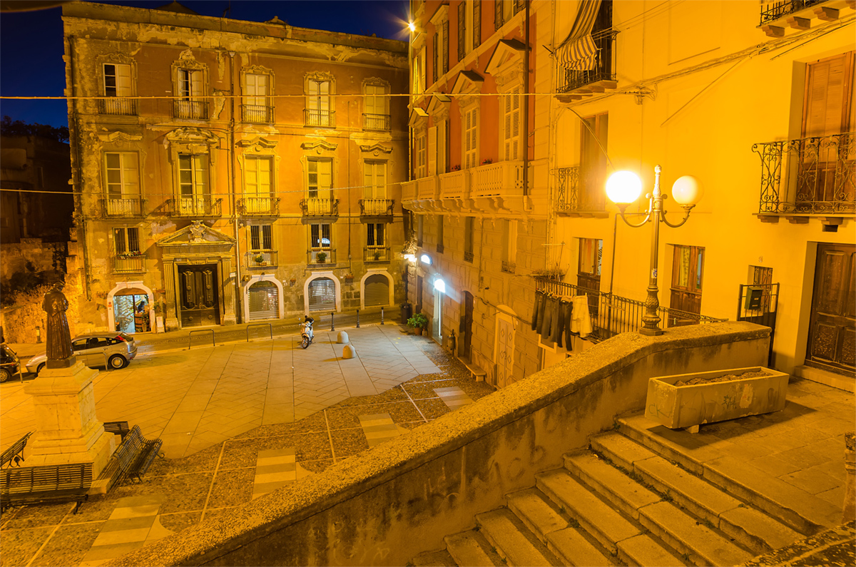 Imagen del centro histórico de Cagliari