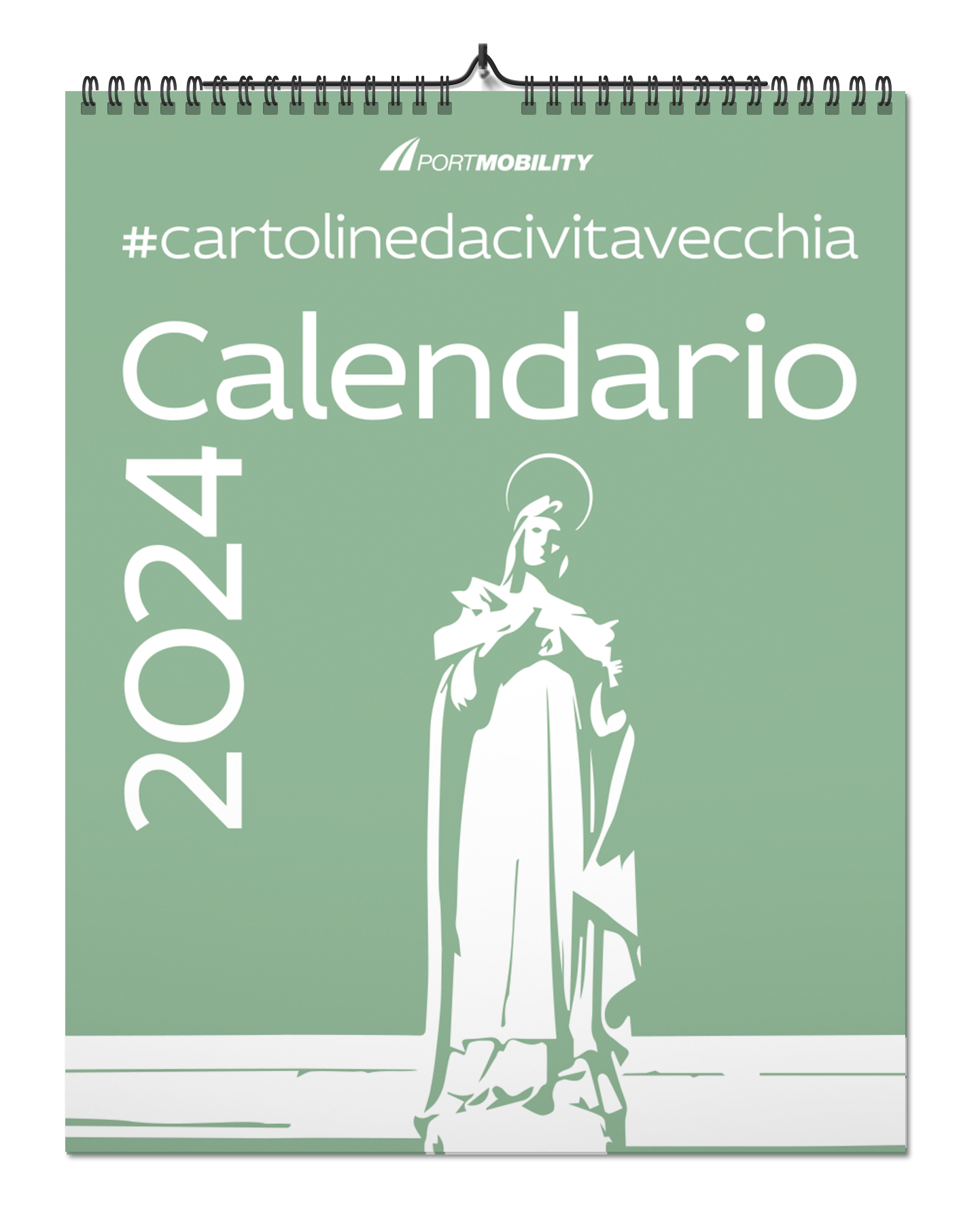 Cartoline da Civitavecchia 2024: La copertina del calendario dedicata a S. Fermina, patrona della città