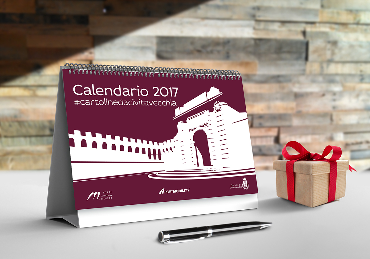 Calendar 2017 of Postcards from Civitavecchia
