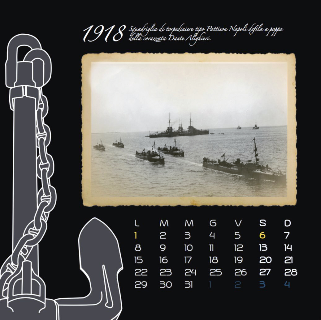 A picture of the Italian Navy Calendar 2018