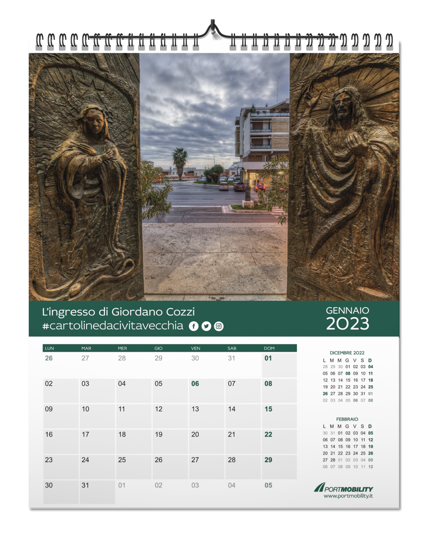 Cartoline da Civitavecchia 2023: il mese di gennaio 