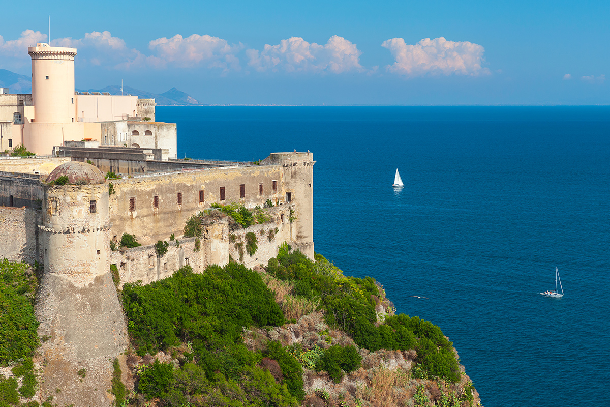 View of the Castello Angioino-Aragonese in Gaeta