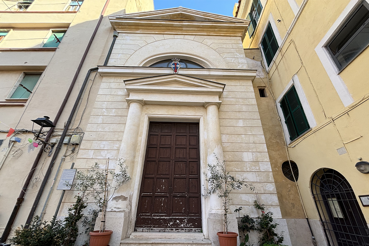 La facciata della Chiesa della Stella in Piazza Leandra