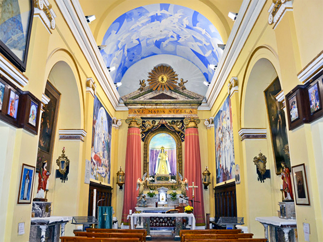 The interior of the Church of the Star