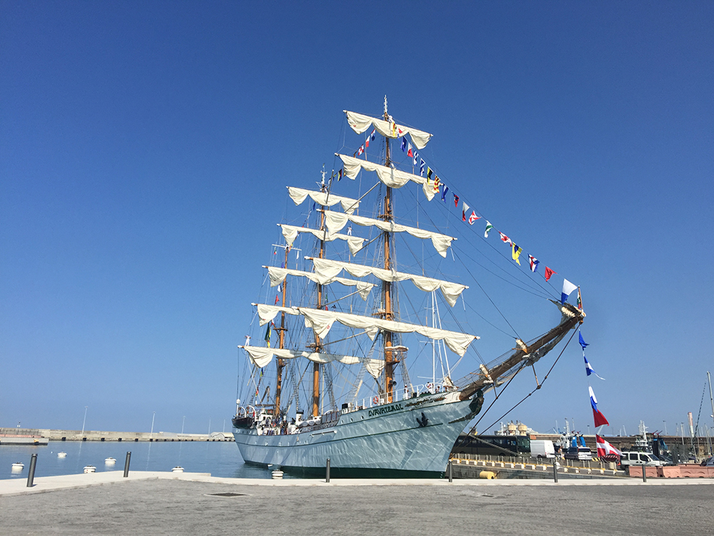 The sails of the Cuauhtemoc will unfurl again on Monday 27 July at 10 am