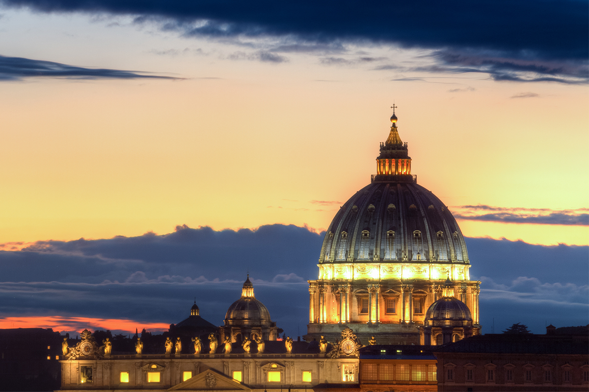 The dome of the Basilica of St. Peter