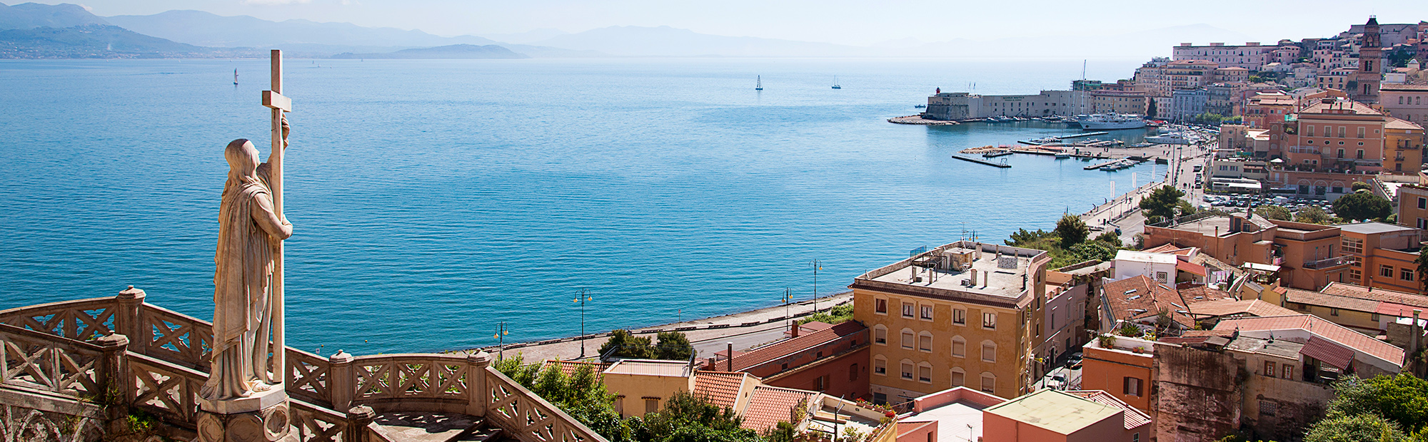 El espectacular panorama sobre el golfo de Gaeta