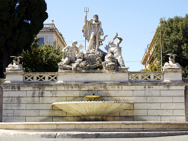 Piazza del Popolo - Fuente de Neptuno