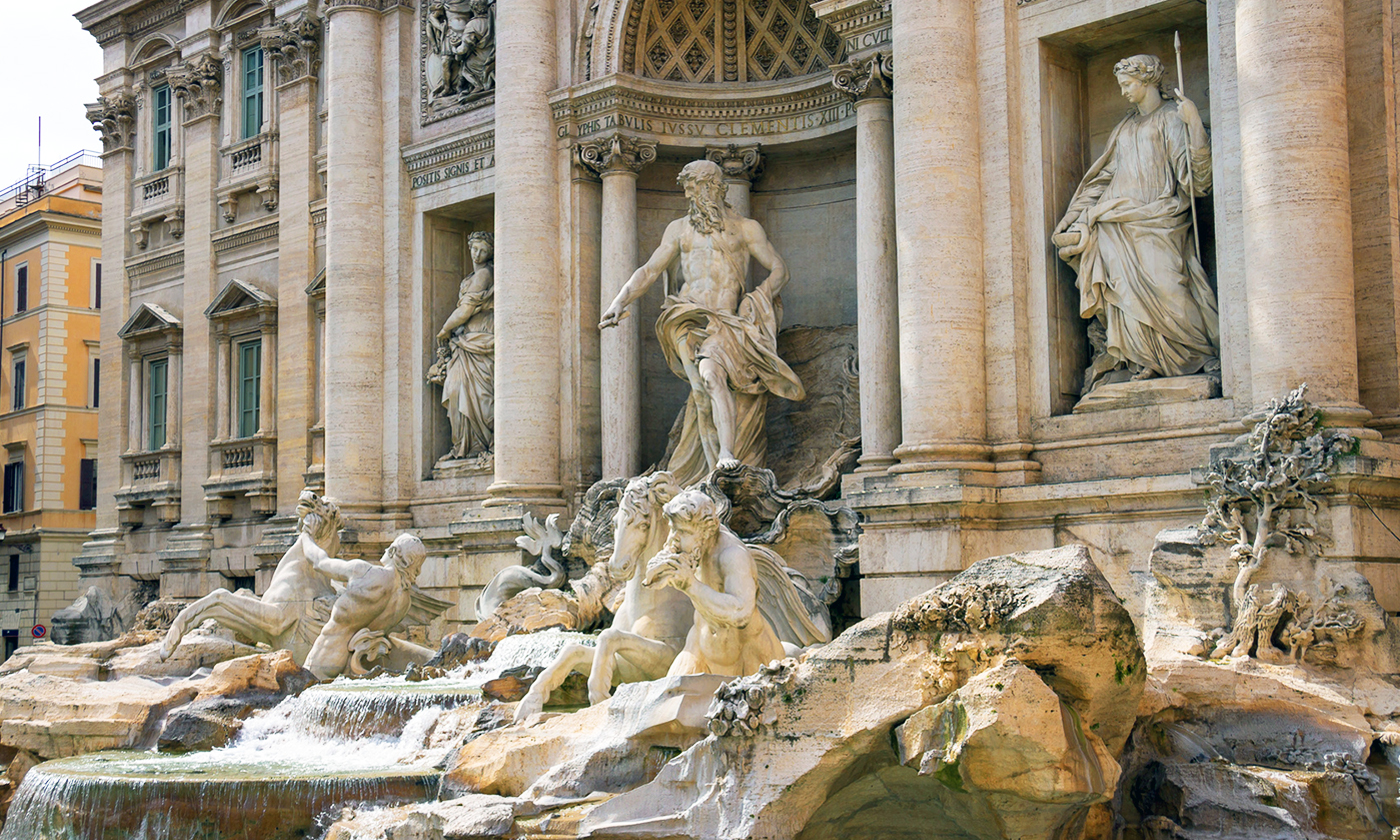 Fontana di Trevi - Detalles de la obra