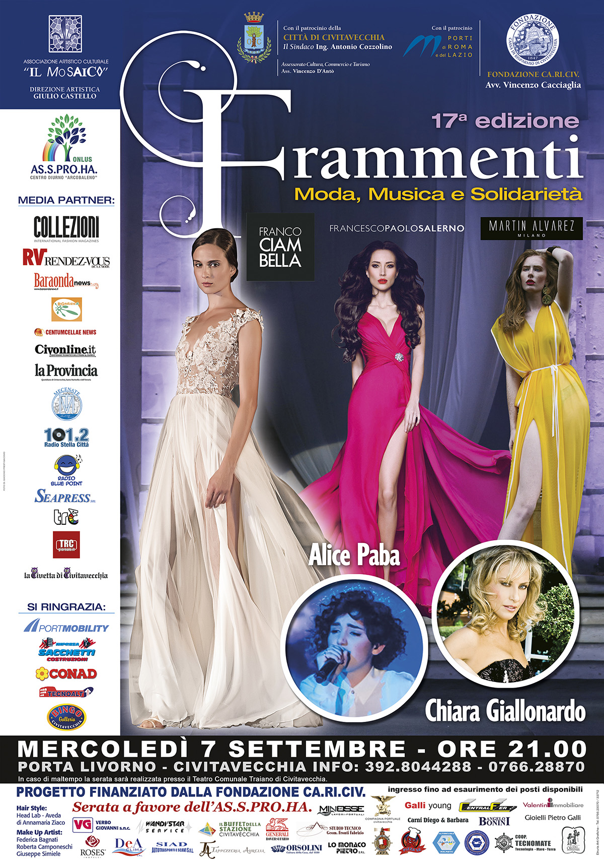 Póster oficial de Frammenti 2016