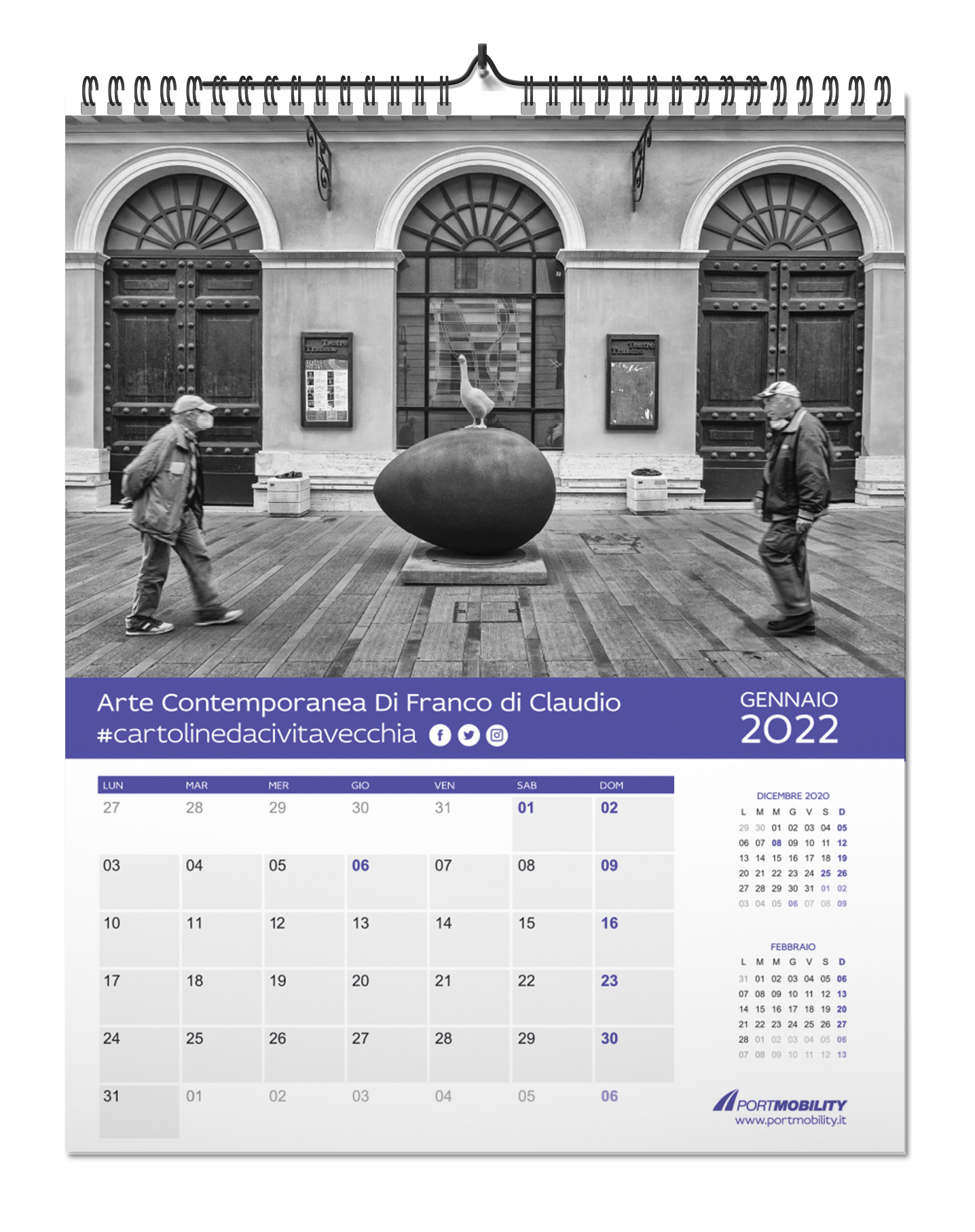 Cartoline da Civitavecchia 2022: il mese di gennaio