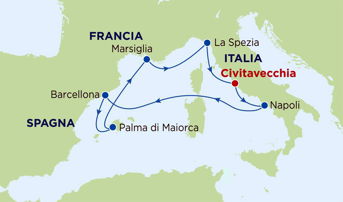 La Harmony of The Seas - itinerario 2016 nel Mediterraneo