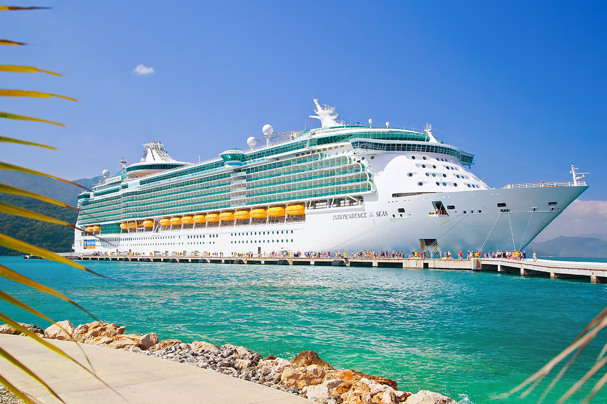 Independence of the Seas of Royal Caribbean is one of the biggest cruise ships in the world