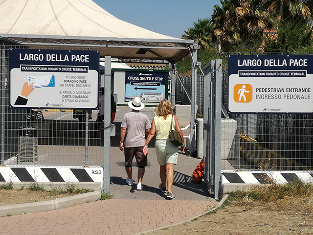 Largo della Pace: centro de servicio del Puerto de Civitavecchia