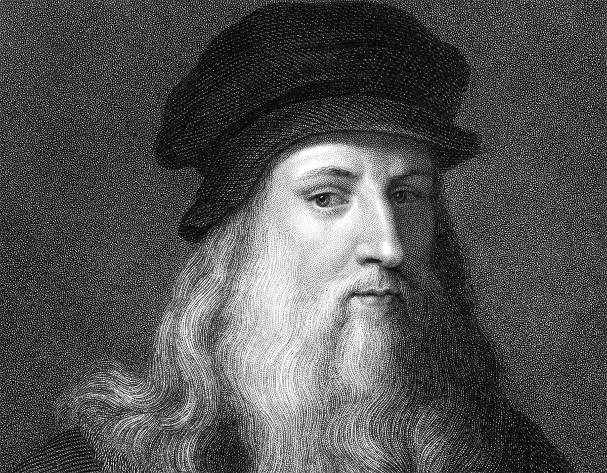Leonardo Da Vinci portrayed when he was young 