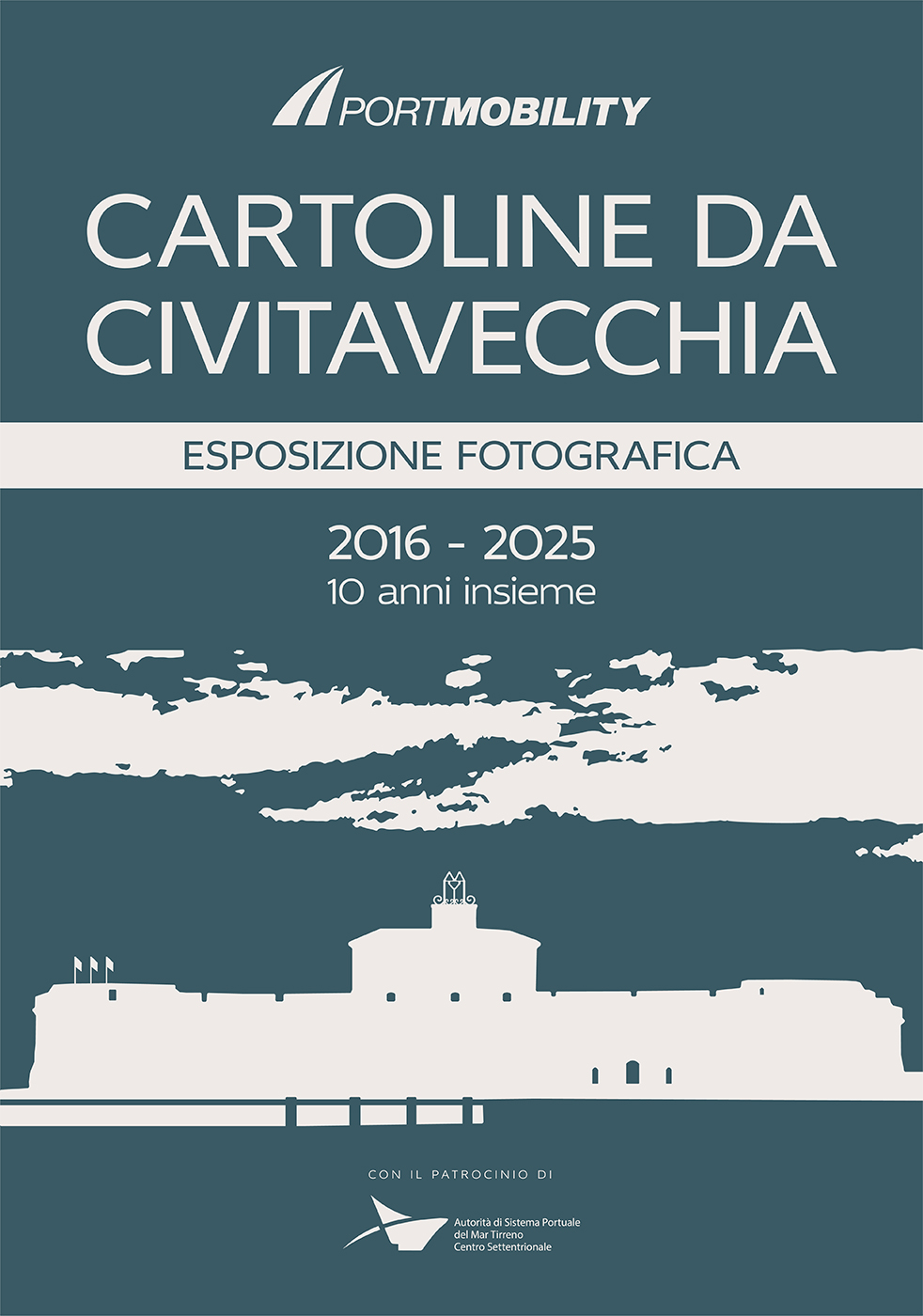 Cartoline da Civitavecchia: 10 anni insieme, la locandina della mostra fotografica Cartoline da Civitavecchia: 10 anni insieme, la locandina della mostra fotografica