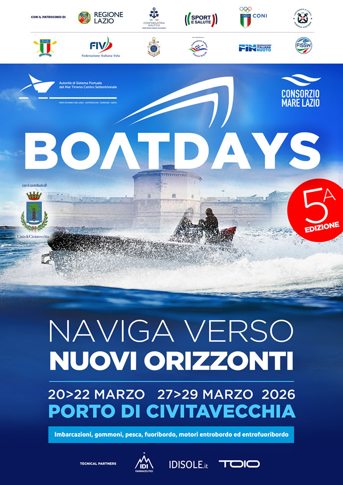 Boat Days 2026: la 5° edizione a Civitavecchia