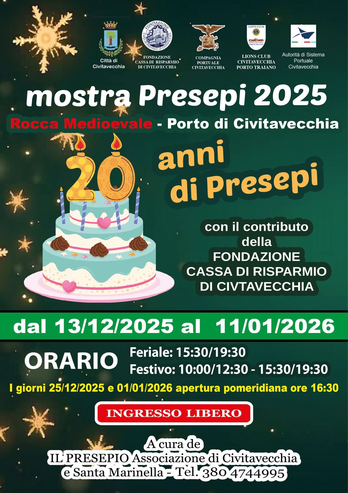 La locandina della mostra dei presepi 2025