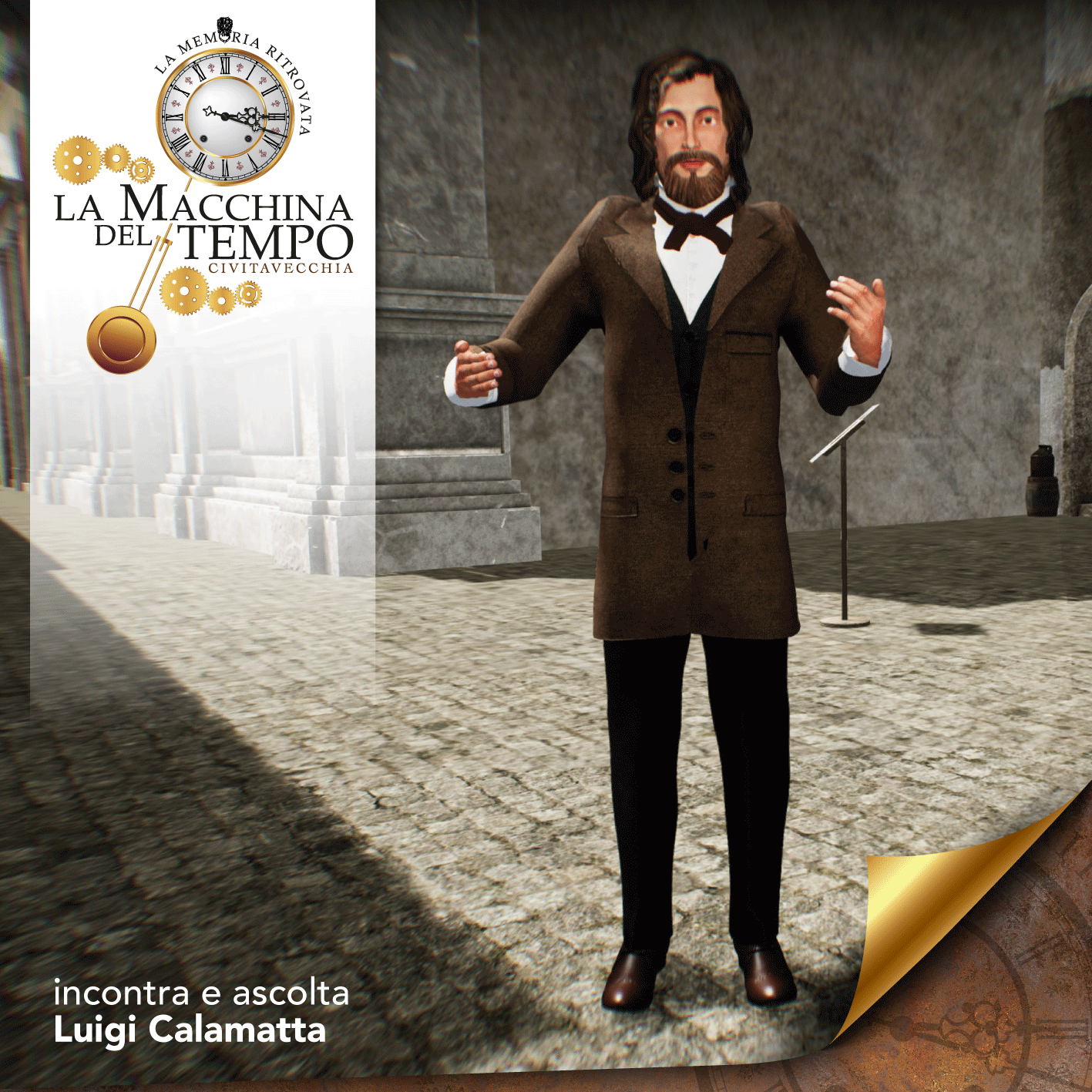 Luigi Calamatta è uno dei personaggi che incontrerete durante la visita virtuale!
