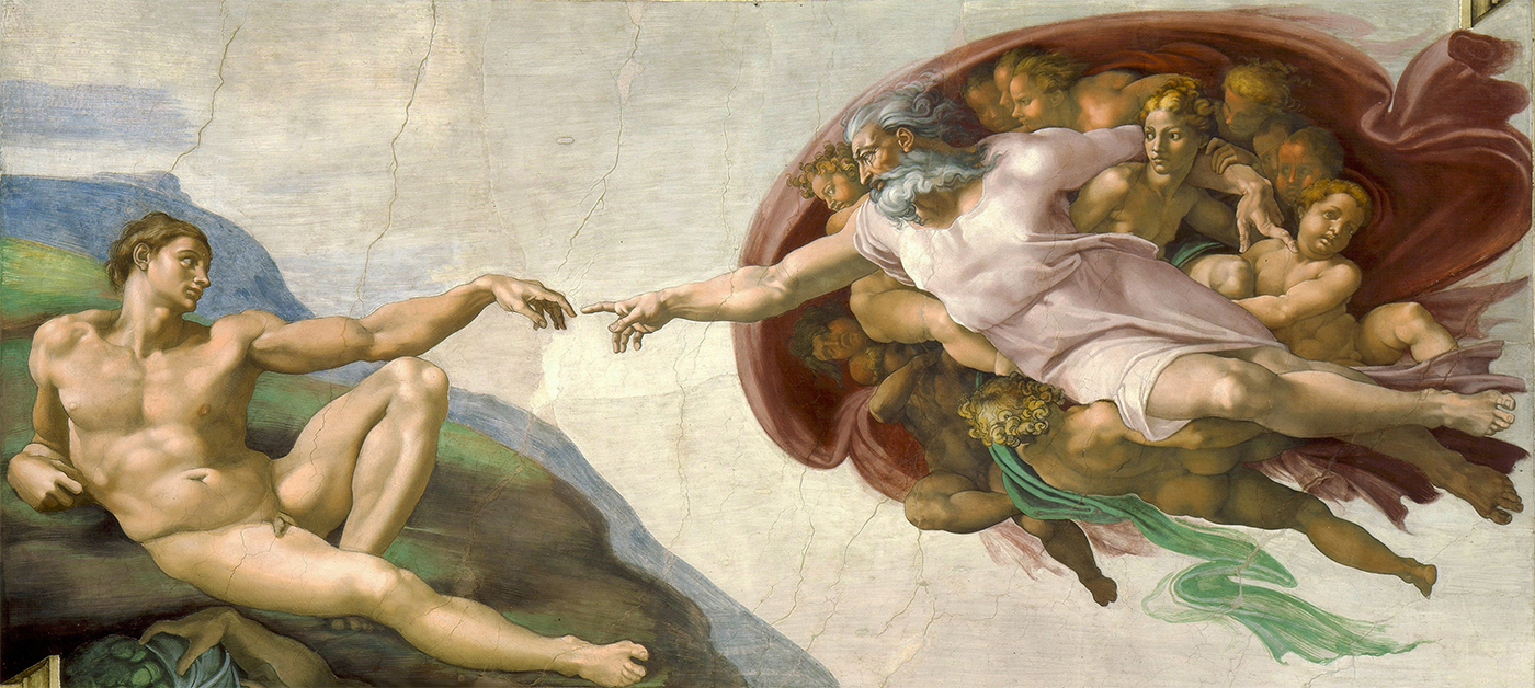 Michelangelo Buonarroti - La Creazione di Adamo