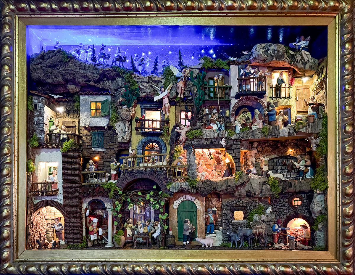 La Mostra dei Presepi alla Rocca di Civitavecchia: un presepe dentro un quadro