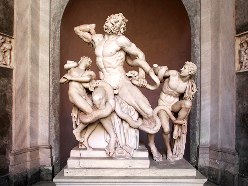 Il celebre gruppo scultoreo di Laocoonte