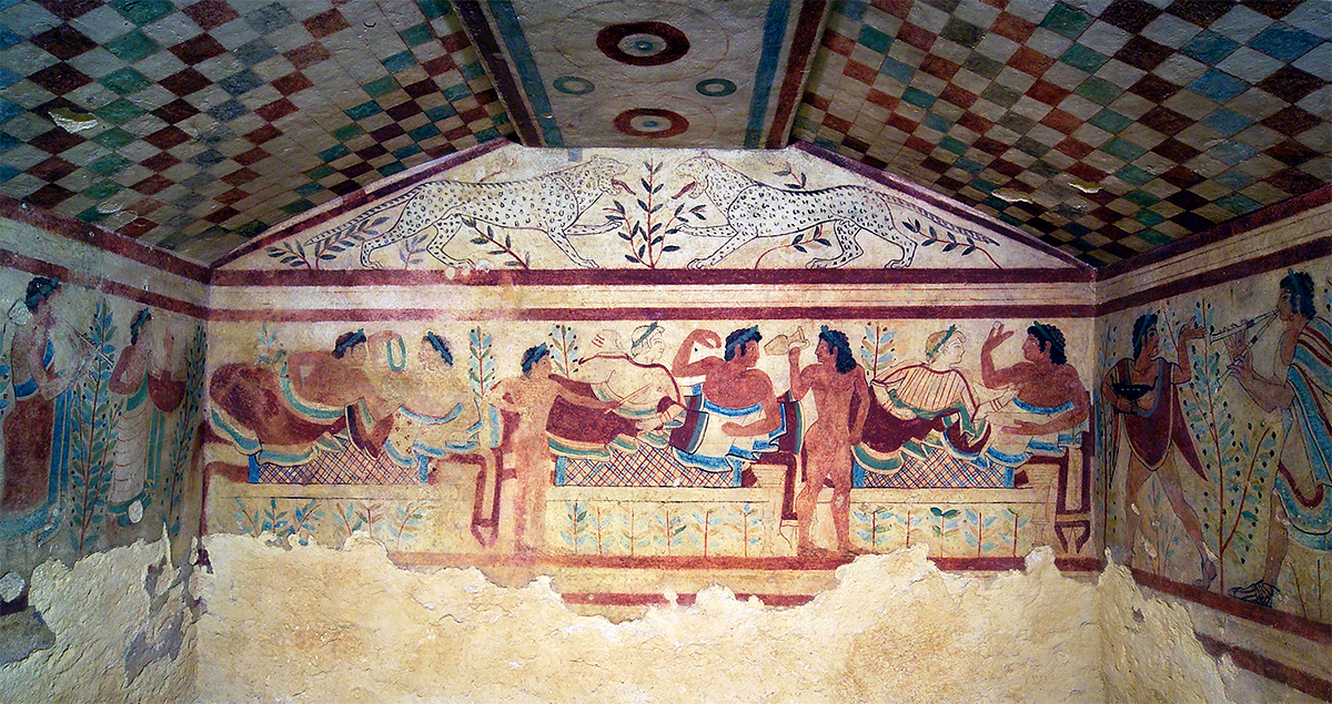 Necròpolis etrusques de Monterozzi - Tomba dels lleopardos