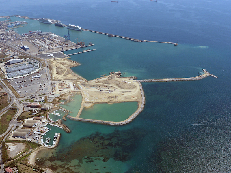 Strategic works at the Port of Civitavecchia include the elongation of the Breakwater, the Ferry Dock and the Service Dock