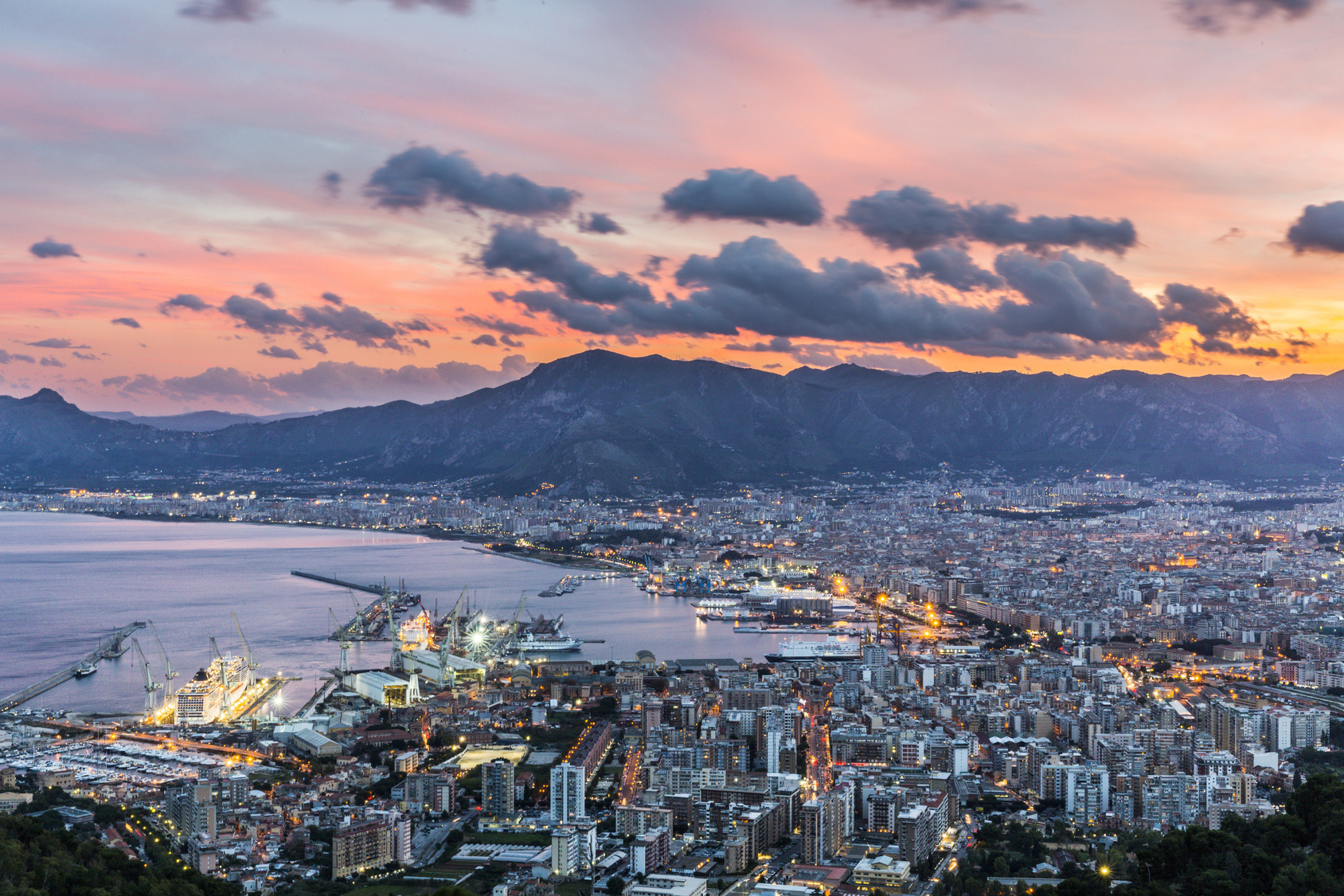 The Port of Palermo is constantly connected to the Port of Civitavecchia every day by several ferries