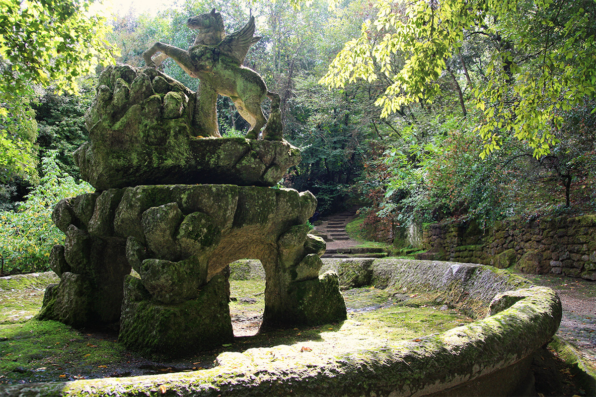 La estatua del Pegaso Alado