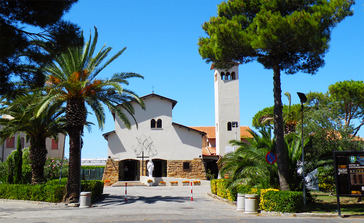 El exterior de la Iglesia de Sant'Agostino