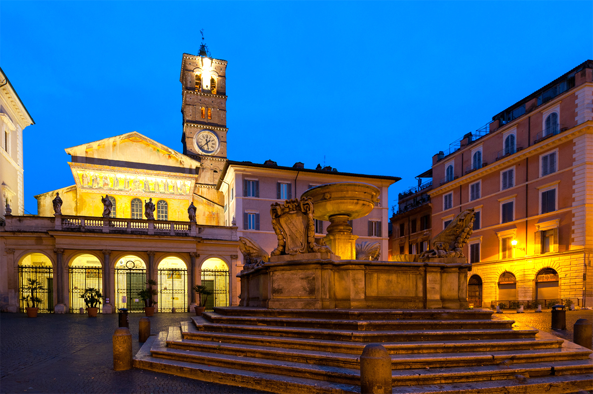 Plaza de Santa Maria en Trastevere