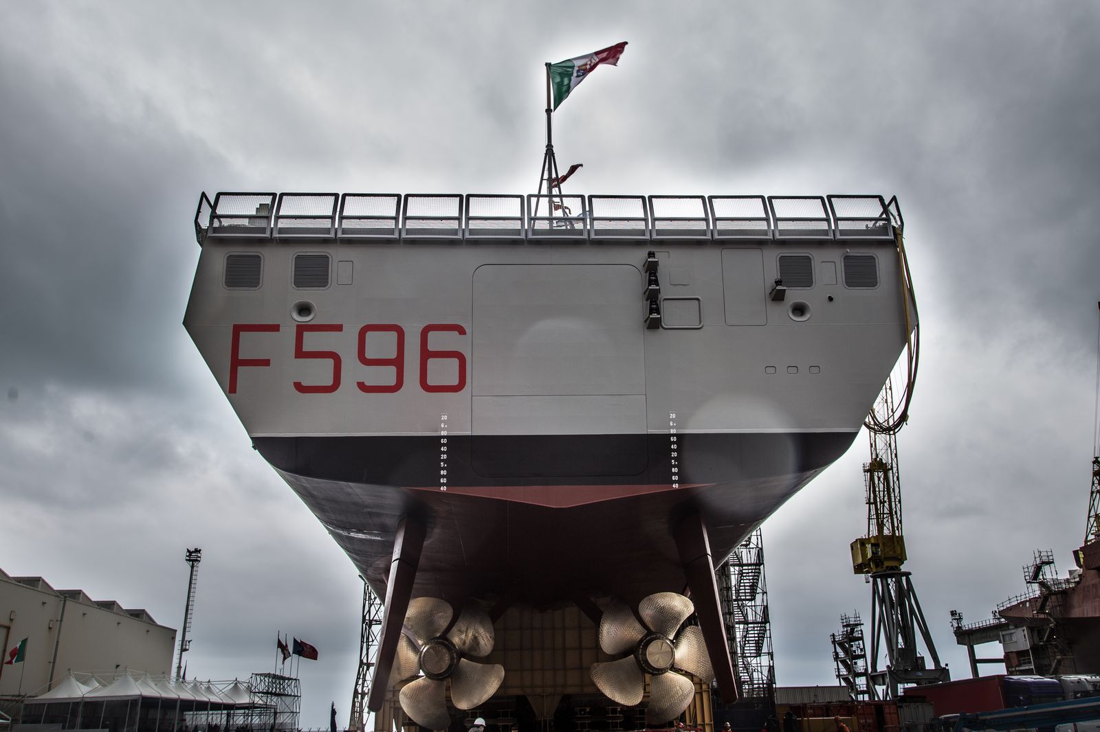 Stern of warship Martinengo. Source: Italian Navy Stern of warship Martinengo. Source: Italian Navy